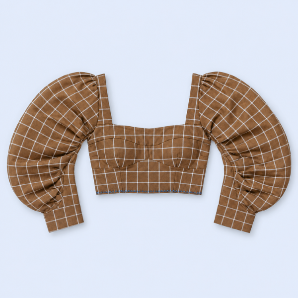 Puff Sleeve Crop Top