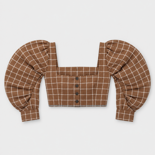 Puff Sleeve Crop Top