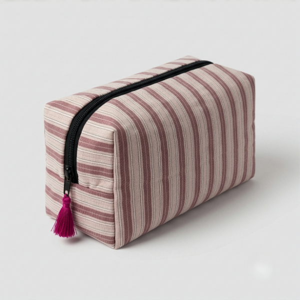 Striped Travel Pouch