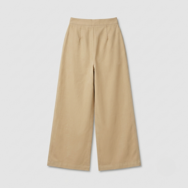 High-Waisted Wide-Leg Trousers