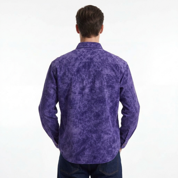Acid Wash Button-Down