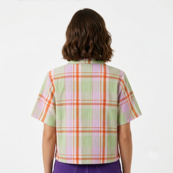 Cropped Camp Collar Shirt