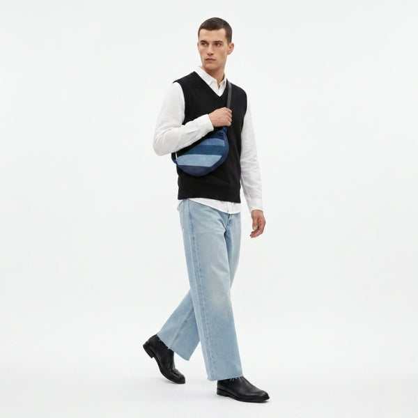 Denim Fanny Pack  Blue