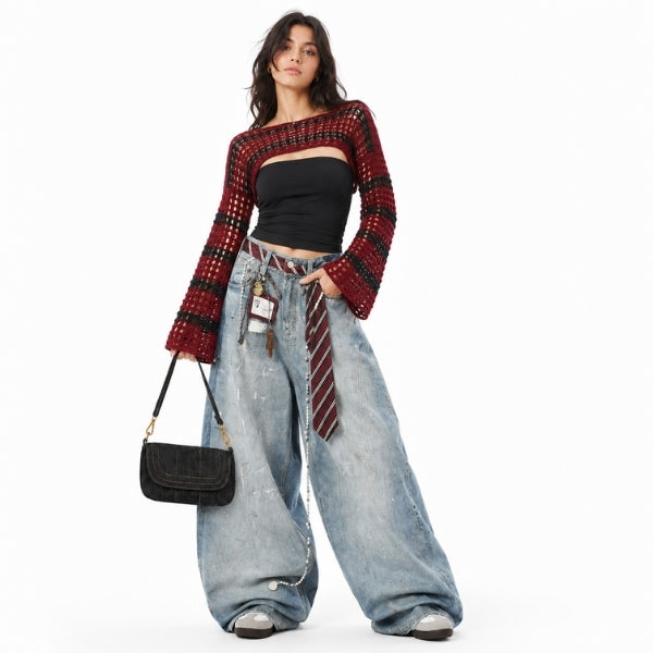 Denim Sling Bag Black