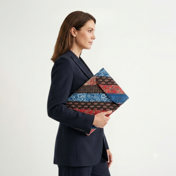 Patchwork Laptop Sleeve Vertical
