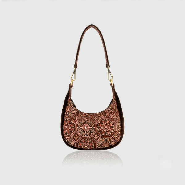Ajrakh Shoulder Bag Brown