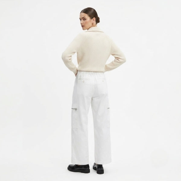 White Cargo Pants