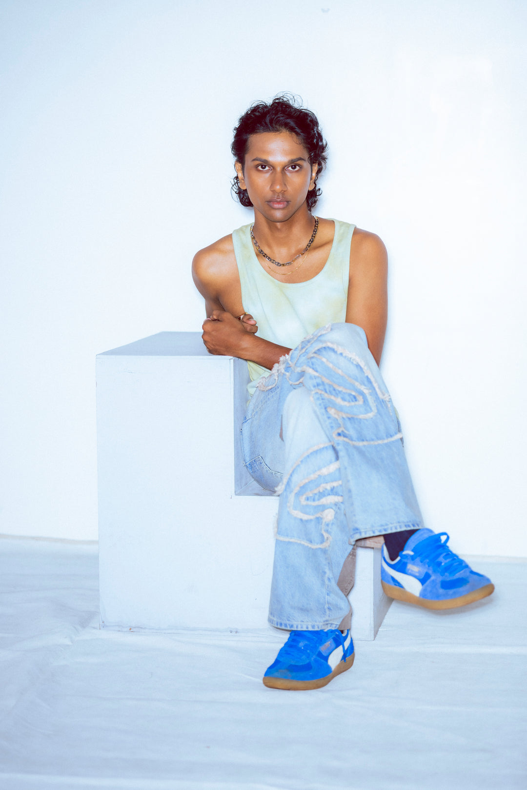 Denim with Fringe Detail