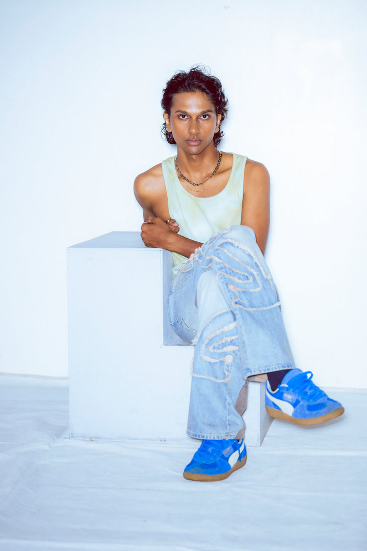 Denim with Fringe Detail