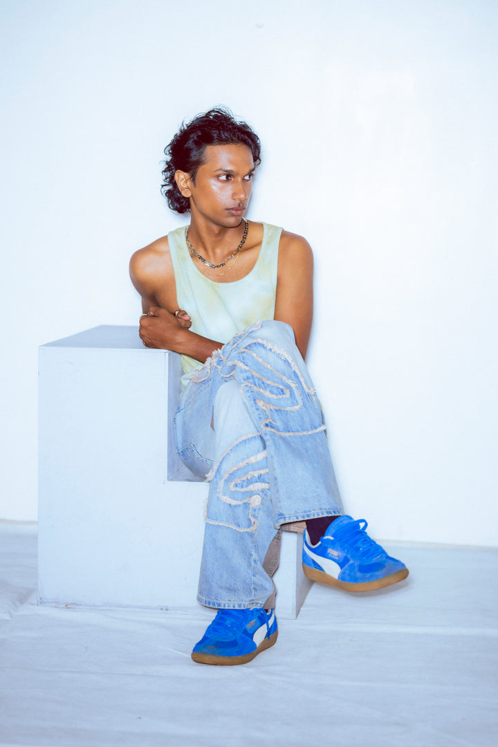 Denim with Fringe Detail