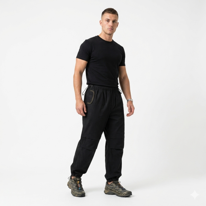 Black Cargo Trousers