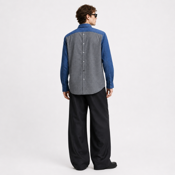 Contrast Denim Shirt