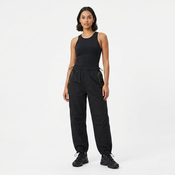 Black Cargo Trousers