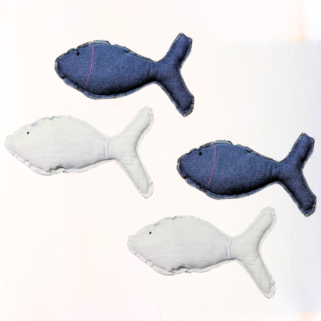 Denim Fish Toy