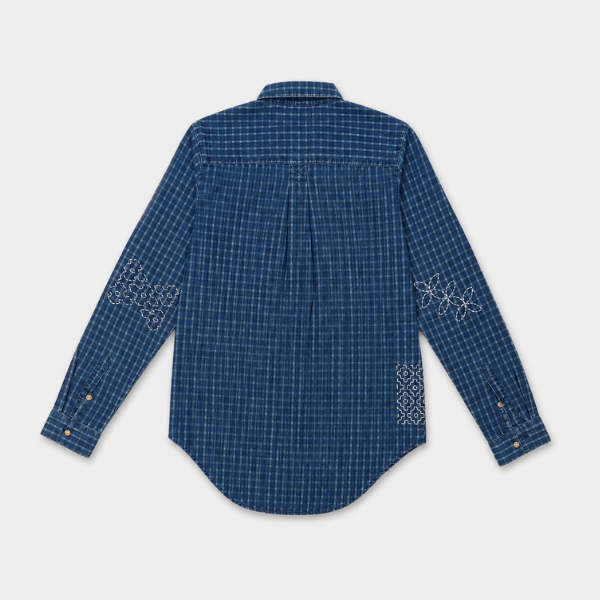 Embroidered Plaid Shirt
