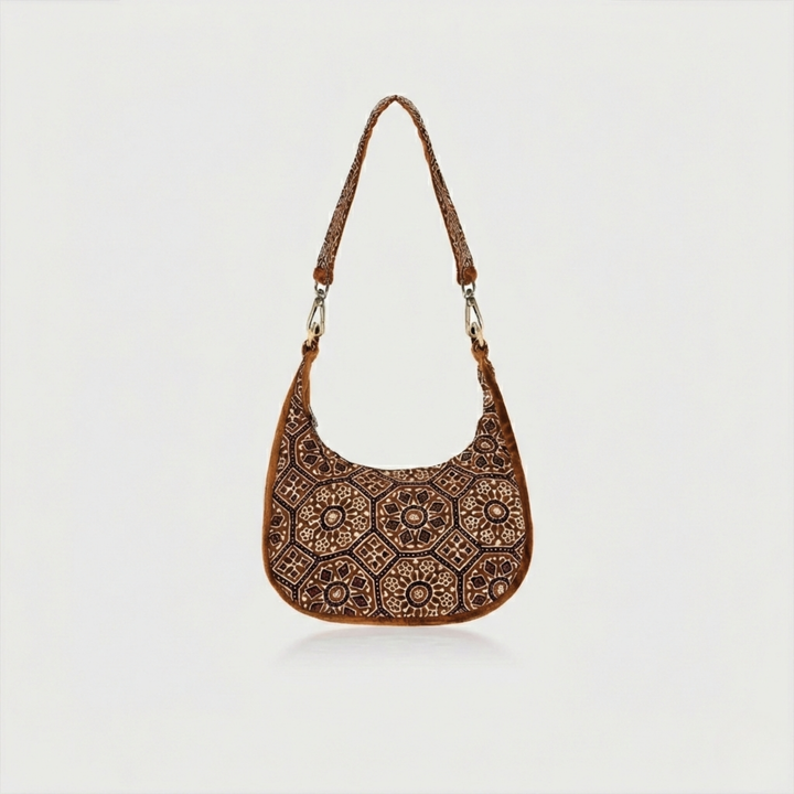 Ajrakh Shoulder Bag Brown