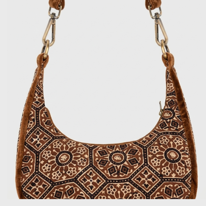 Ajrakh Shoulder Bag Brown