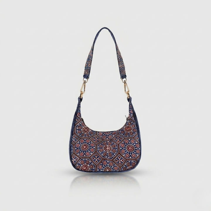 Ajrakh Shoulder Bag Blue