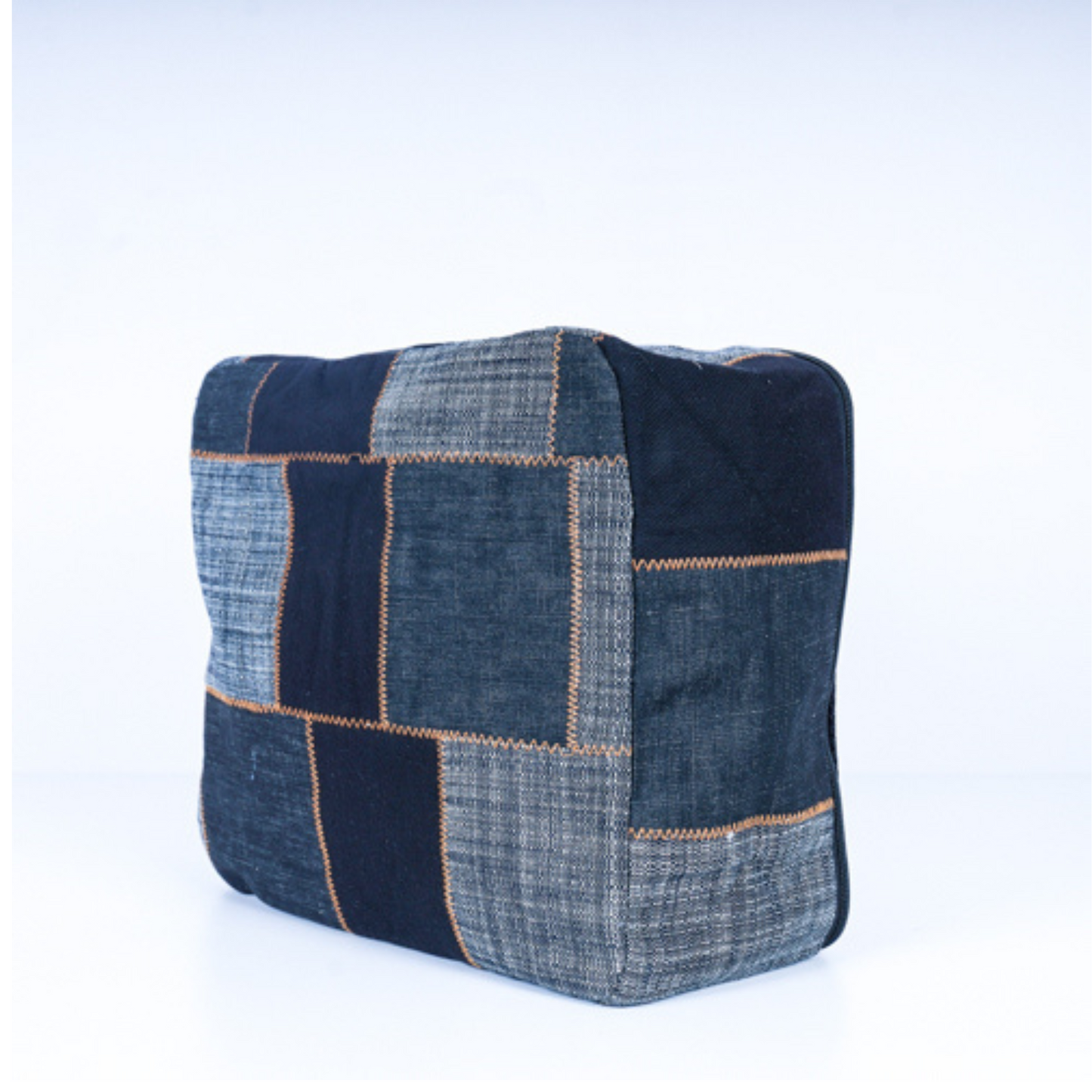 Patchwork Denim Travel Cube
