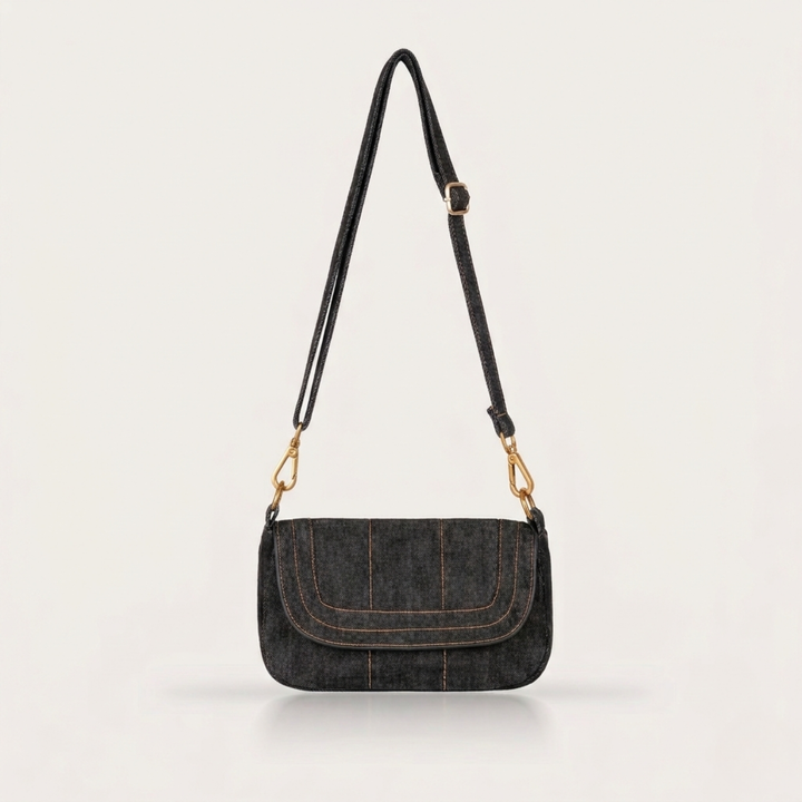 Denim Sling Bag Black