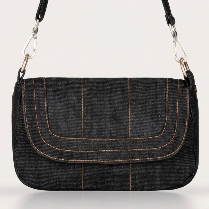 Denim Sling Bag Black