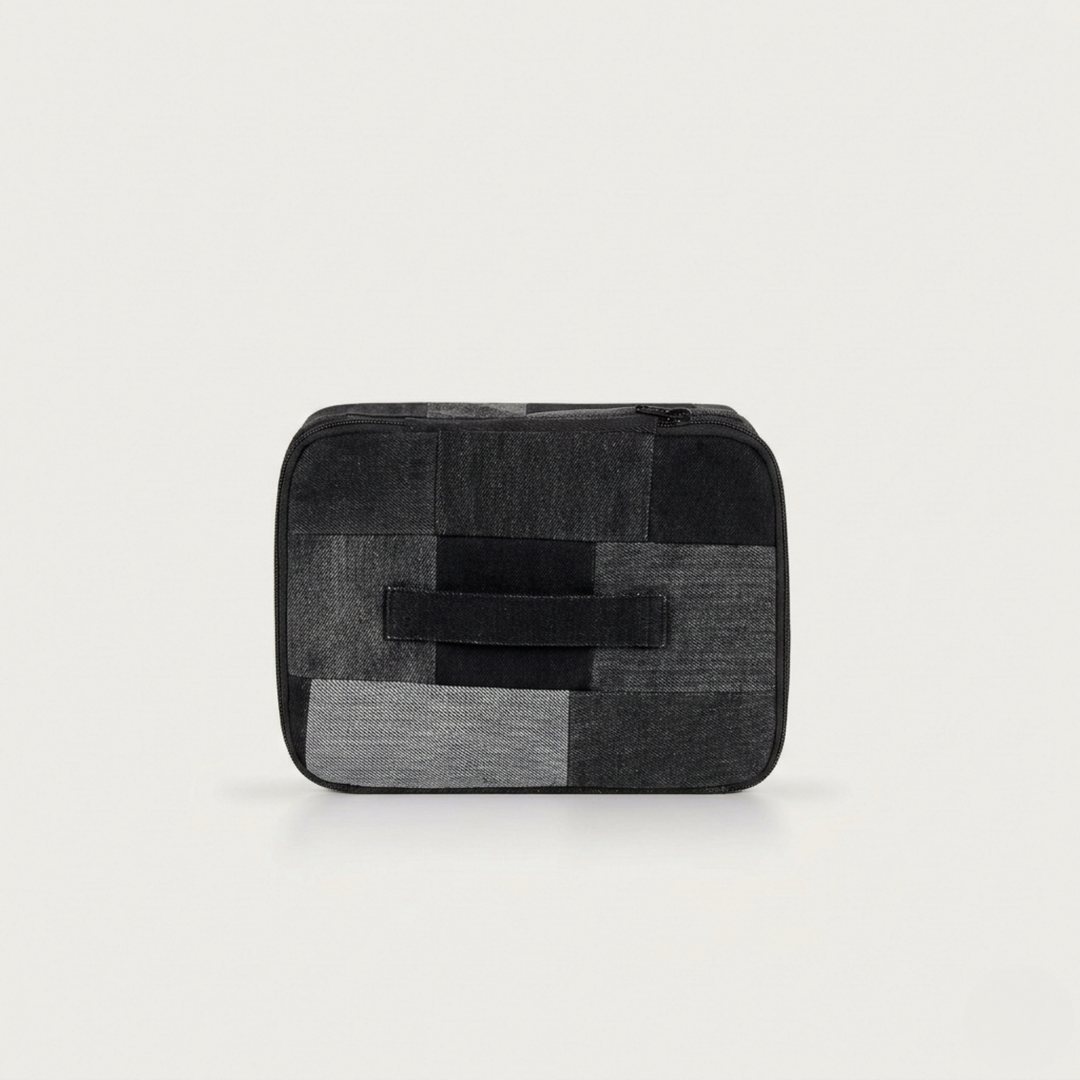 Denim Mini Organizer Black - Large