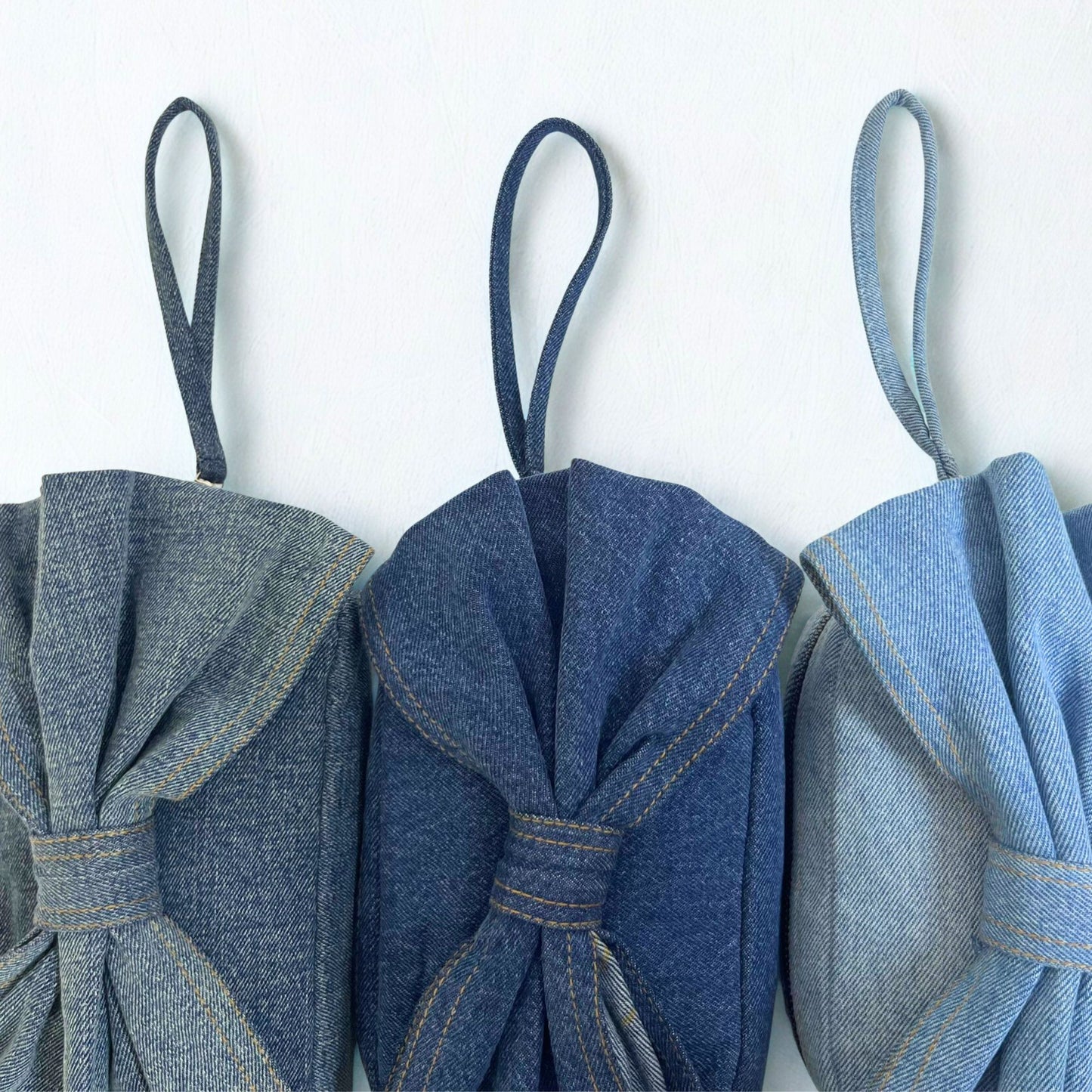 Denim Bow Bag