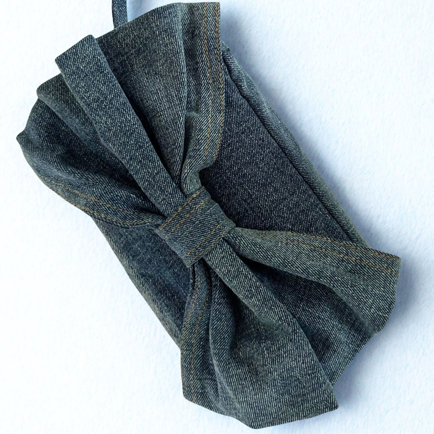 Denim Bow Bag
