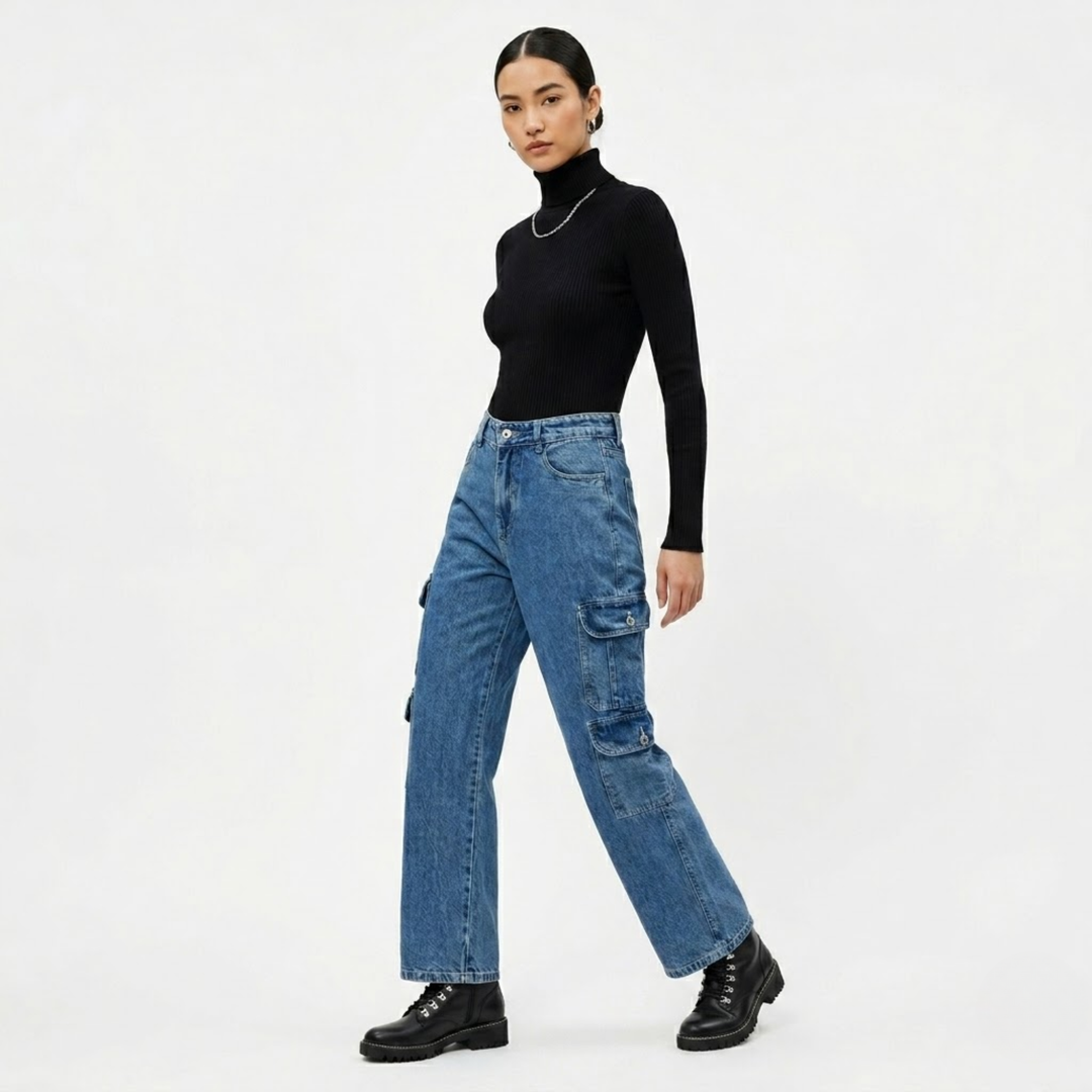 Denim with Embroidered Detail