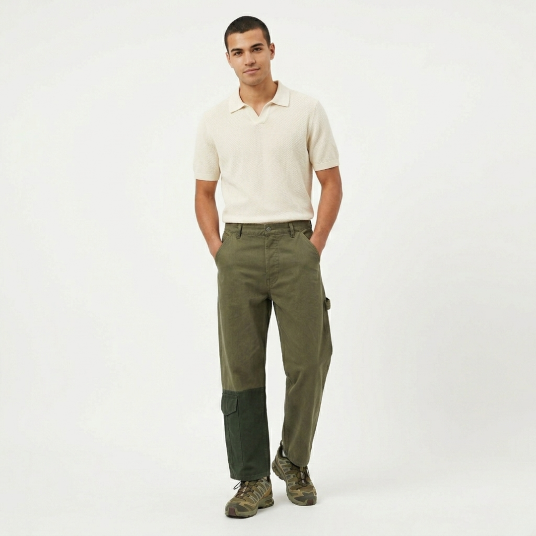 Wide Leg Carpenter Pants