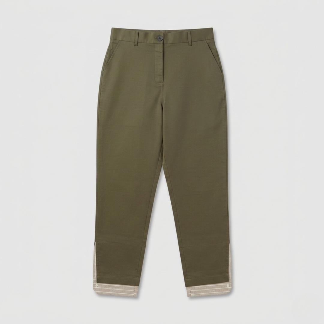 Olive Green Tailored Trouser