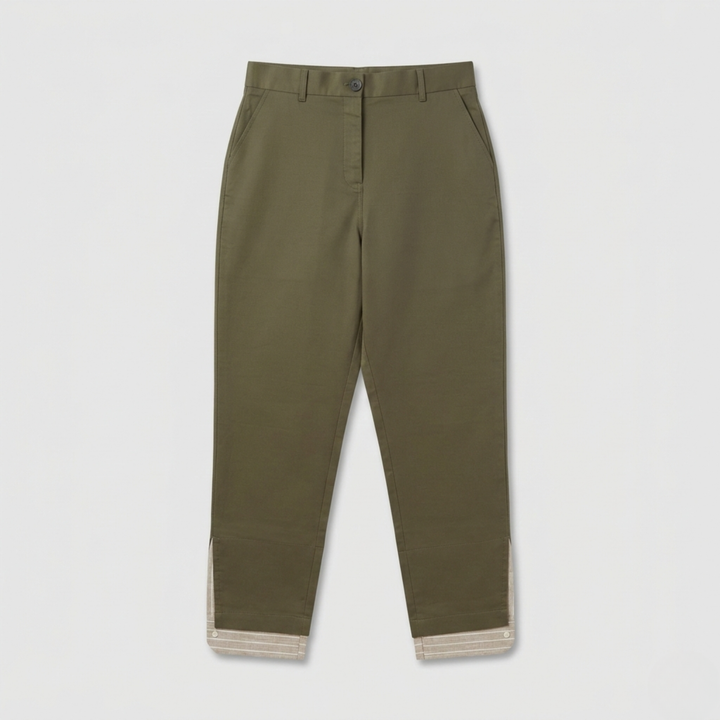 Olive Green Tailored Trouser