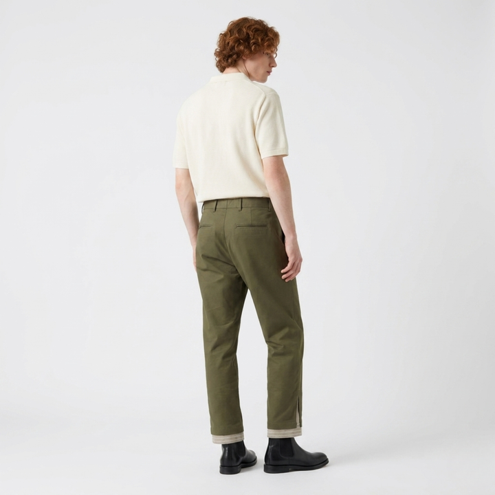 Olive Green Tailored Trouser