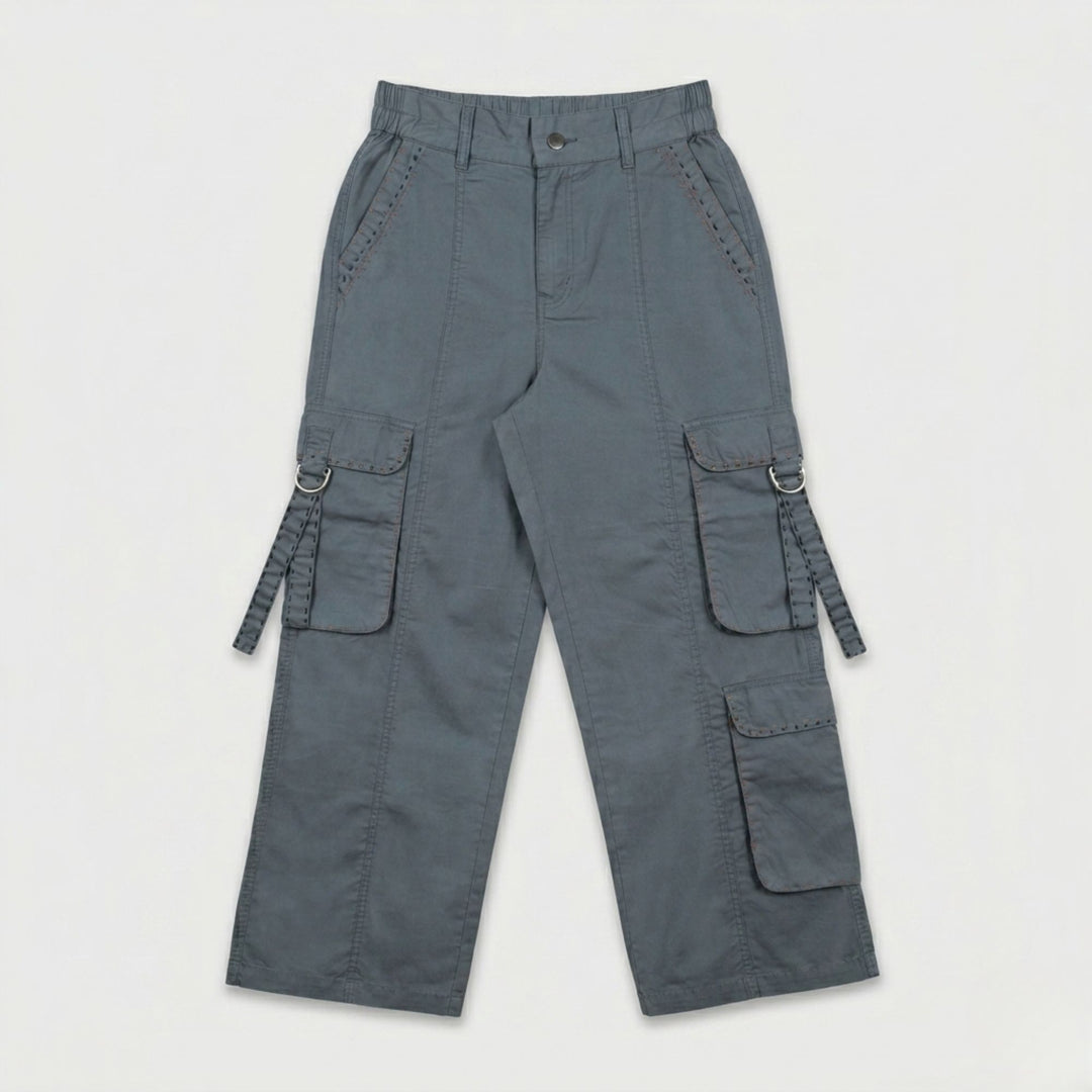 Slate Grey Cargo Trousers
