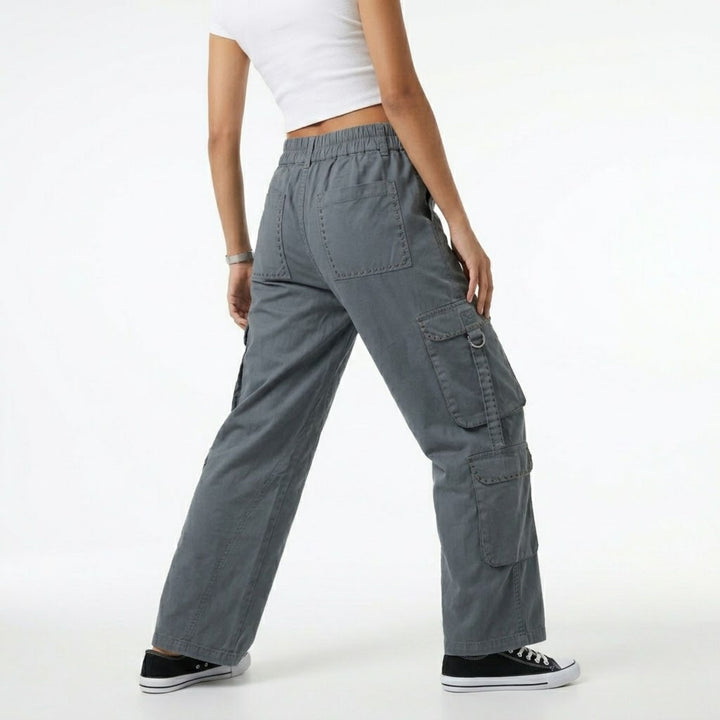Slate Grey Cargo Trousers