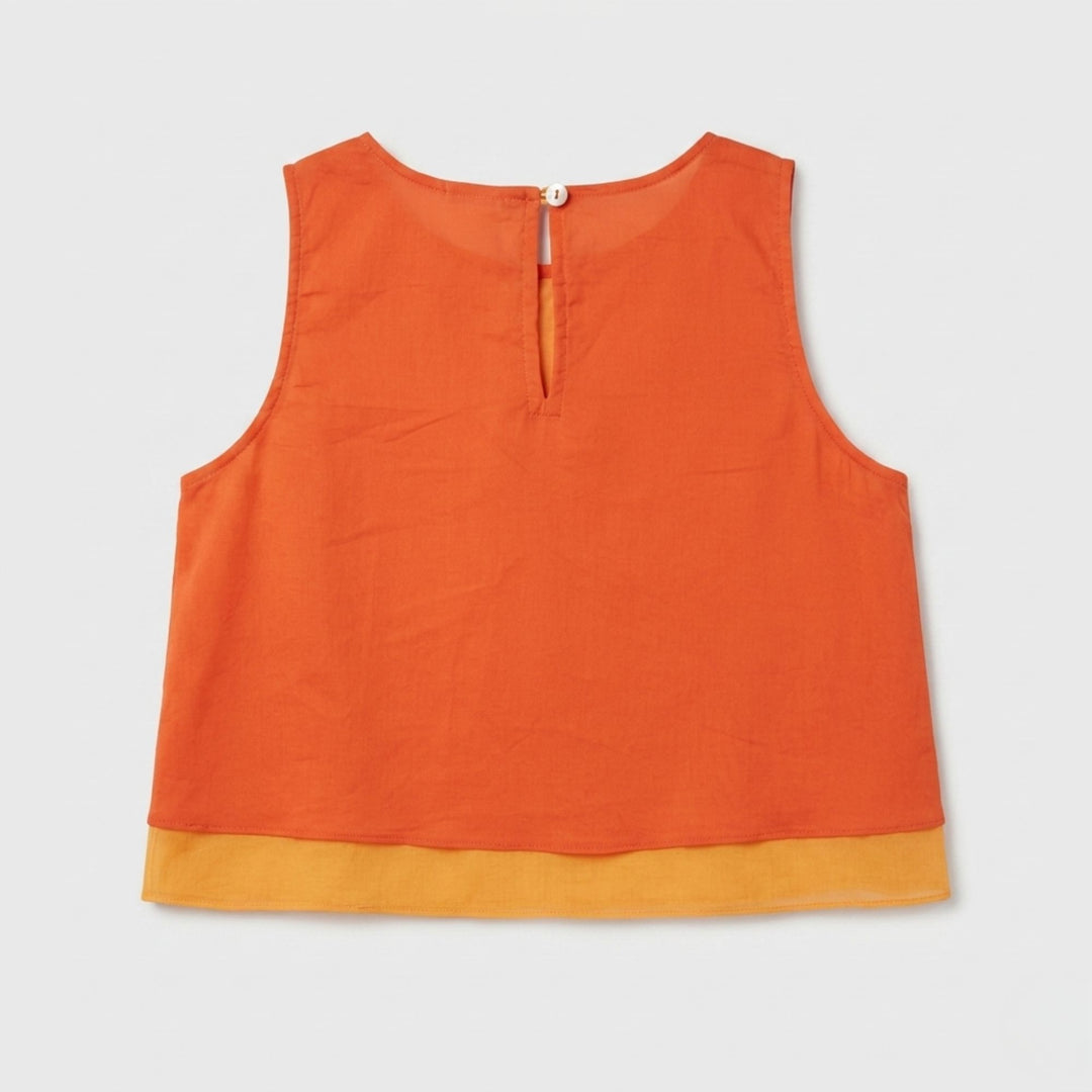 Sunset Orange Two-Piece Set