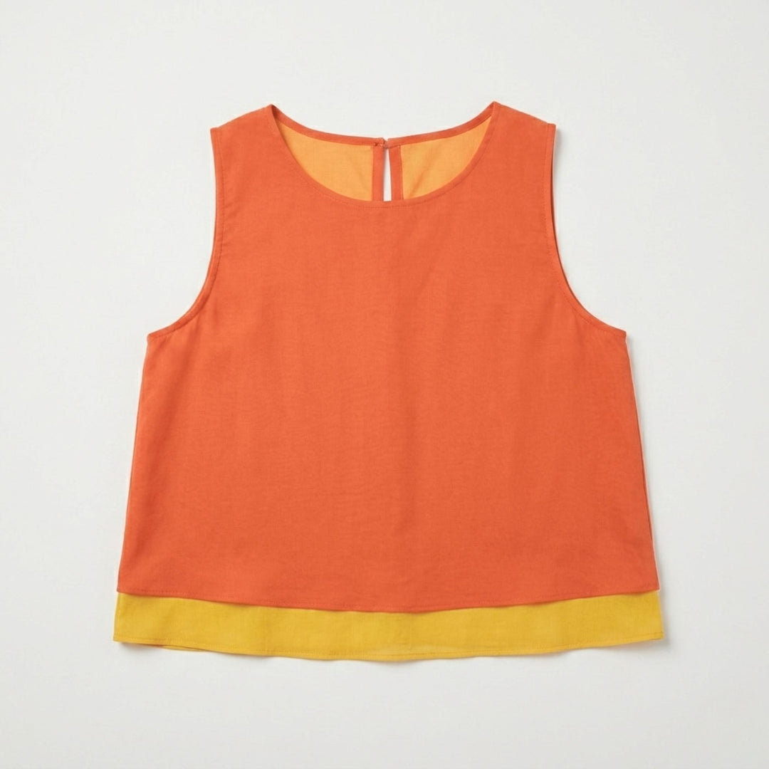 Sunset Orange Two-Piece Set