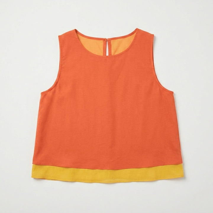 Sunset Orange Two-Piece Set