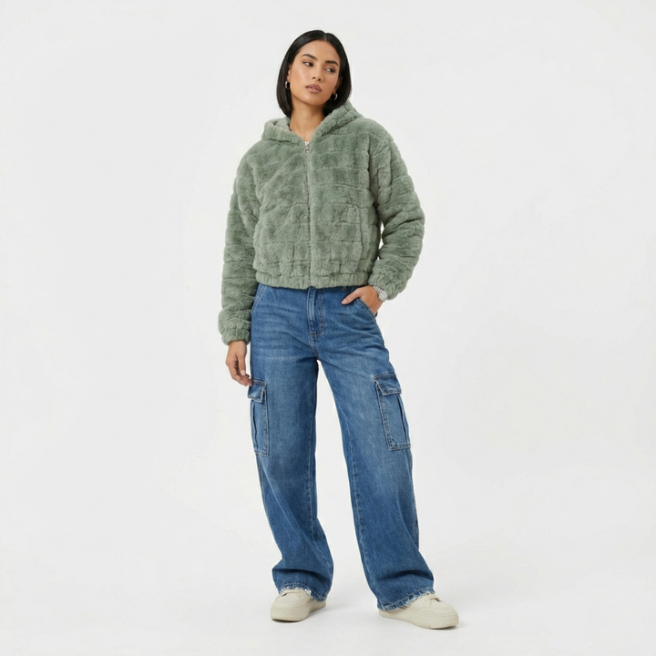 Faux Fur Hoodie