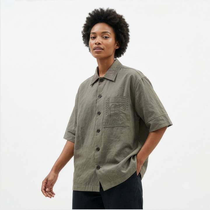 Boxy Fit Shirt Grey