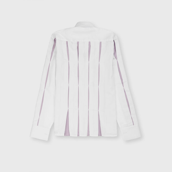 Cropped Pleated Shirt Lilac