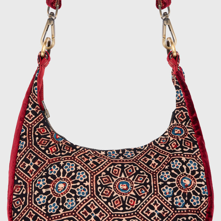 Ajrakh Shoulder Bag Black