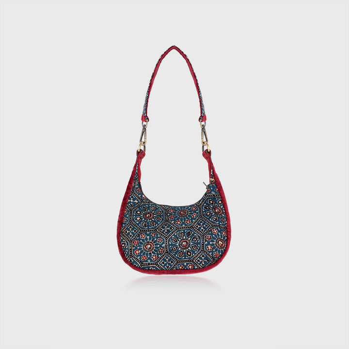 Ajrakh Shoulder Bag Blue
