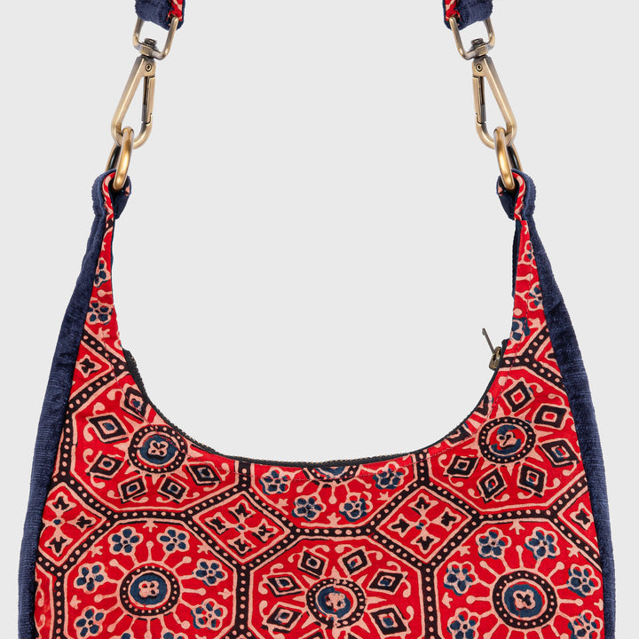 Ajrakh Shoulder Bag Red