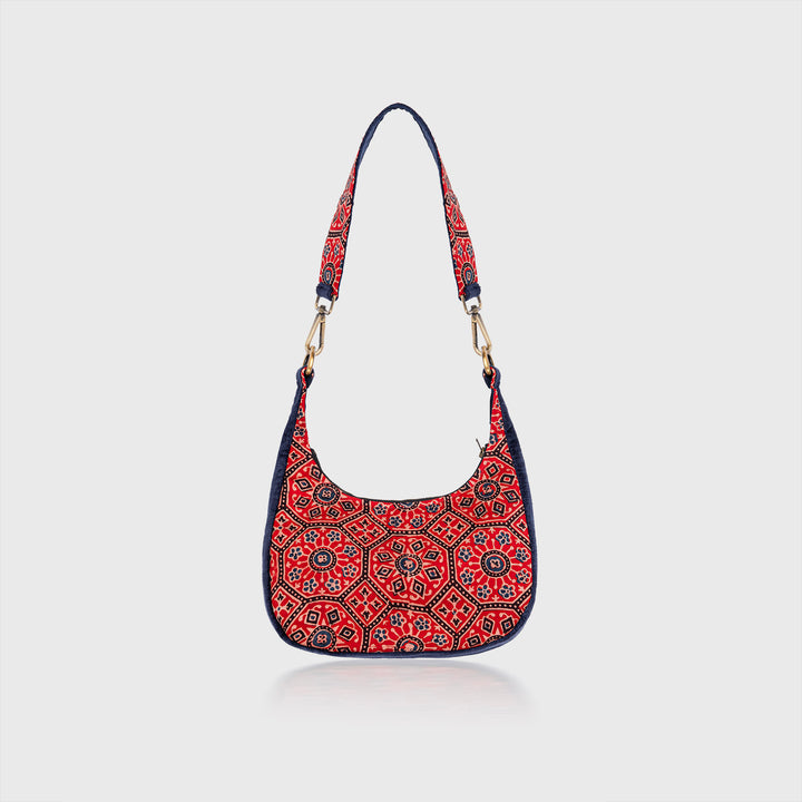 Ajrakh Shoulder Bag Red