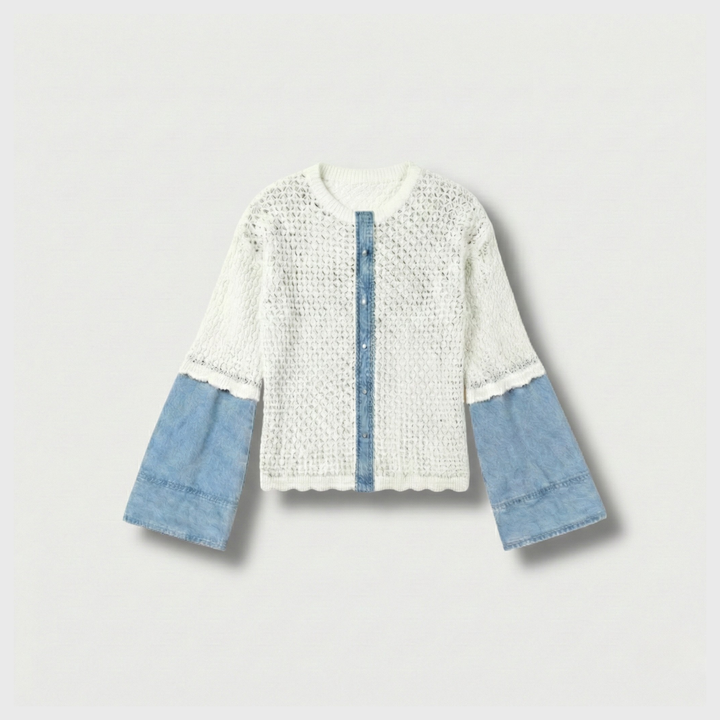 Crochet and Denim Shacket