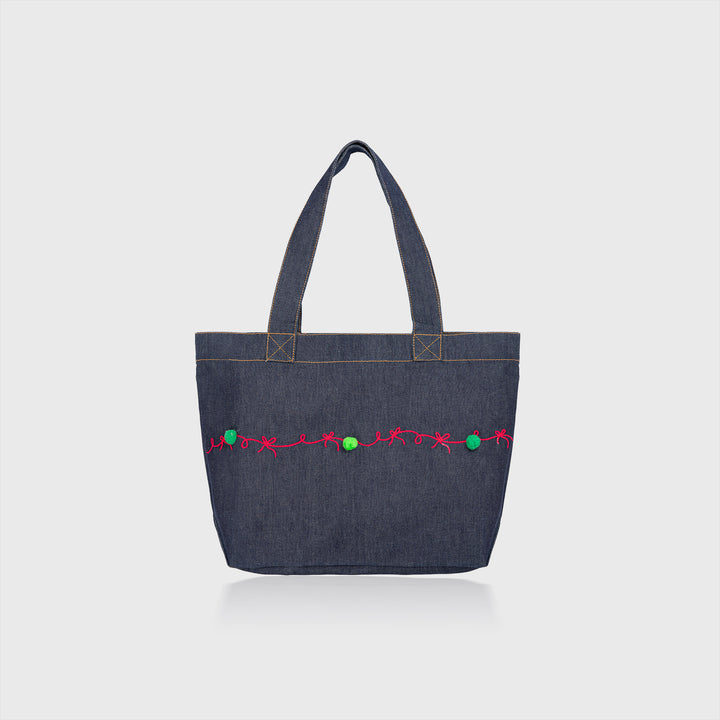 Christmas Embroidered Tote