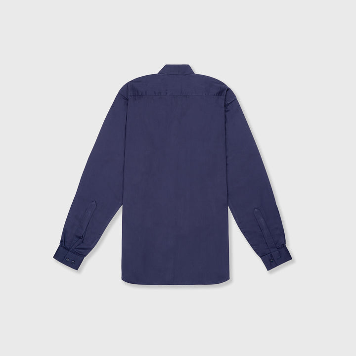 Kantha patchwork mens shirt style Blue