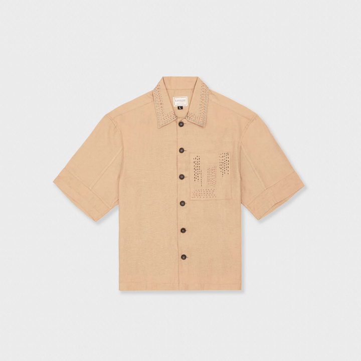 Boxy Fit Shirt Beige