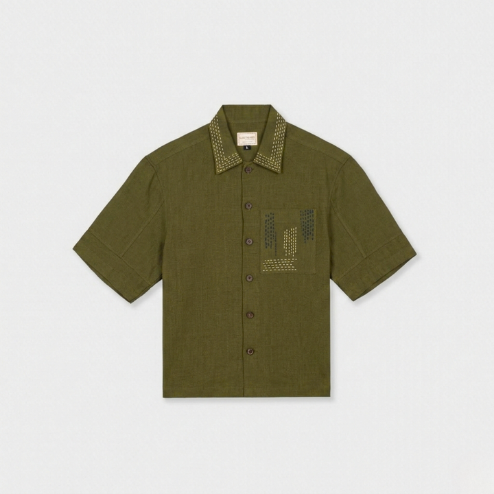 Boxy Fit Shirt Olive